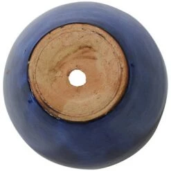 Flash Sale 🤩 Sunnydaze Decor Sunnydaze Resort High-Fired Outdoor/Indoor Glazed UV- and Frost-Resistant Ceramic Planters with Drainage Holes - 10" Diameter - Imperial Blue - 2-Pack 🔥 -Planters Sales Store unnamed file 3418