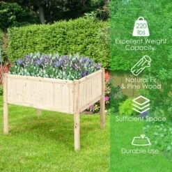 Buy ๐คฉ Costway Raised Garden Bed 42''x30''x32'' Elevated Wood Planter Box Stand Patio Yard ๐ 14 Buy ๐คฉ Costway Raised Garden Bed 42''x30''x32'' Elevated Wood Planter Box Stand Patio Yard ๐ -Planters Sales Store unnamed file 342