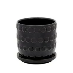 Best Pirce 🧨 Bubble Planter with Saucer Black - Sagebrook Home 🔥 -Planters Sales Store unnamed file 3424