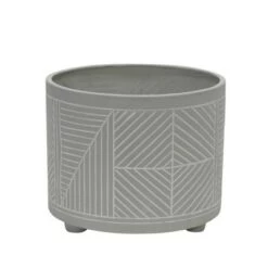 Deals ✔️ Set of 2 Ceramic Diamond Footed Planter - Sagebrook Home Gray ✨