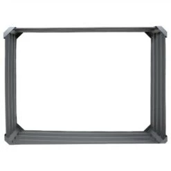 Budget 🎉 Sunnydaze Decor Sunnydaze Raised Powder-Coated Steel Rectangle Garden Bed Kit for Plants, Flowers, Herbs and Vegetables - 47" Wide x 11" Deep - Gray 👍 -Planters Sales Store unnamed file 352