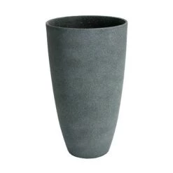 Buy 🎁 Algreen Acerra Weather Resistant Composite Tall Vase Round Planter Pot 20 x 12 x 12 Inches, Gray Stucco (2 Pack) 🎉