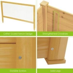 Outlet 💯 Costway Raised Garden Bed Wooden Garden Box with 9 Grids & Critter Guard Fence ❤️ 15 Outlet 💯 Costway Raised Garden Bed Wooden Garden Box with 9 Grids & Critter Guard Fence ❤️ -Planters Sales Store unnamed file 358