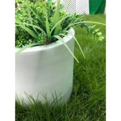 Hot Sale ⌛ Rosemead Home & Garden, Inc. Set of 3 Kante Lightweight Concrete Modern Cylinder Outdoor Planters Pure White - Rosemead Home & Garden, Inc. 🛒 -Planters Sales Store unnamed file 3586
