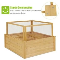 Outlet 💯 Costway Raised Garden Bed Wooden Garden Box with 9 Grids & Critter Guard Fence ❤️ 16 Outlet 💯 Costway Raised Garden Bed Wooden Garden Box with 9 Grids & Critter Guard Fence ❤️ -Planters Sales Store unnamed file 359