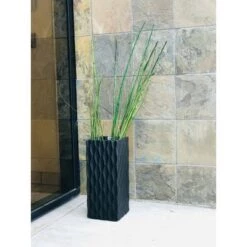 Hot Sale 🔔 Kante Lightweight Tall Outdoor Rectangular Concrete Planter Burnished Black - Rosemead Home & Garden, Inc. ✨ -Planters Sales Store unnamed file 3599