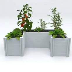 Best Pirce ✨ 22" Vinyl Classic Independence Raised Garden Bed White - Vita 😉