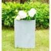Best Sale 🔔 Kante Lightweight Tall Outdoor Square Concrete Planter Slate Gray - Rosemead Home & Garden, Inc. 🌟
