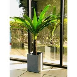 Best Sale 🔔 Kante Lightweight Tall Outdoor Square Concrete Planter Slate Gray - Rosemead Home & Garden, Inc. 🌟 -Planters Sales Store unnamed file 3683