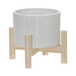 Cheapest ๐ฏ Ceramic Chevron Planter with Wood Stand White - Sagebrook Home โ๏ธ 9 Cheapest ๐ฏ Ceramic Chevron Planter with Wood Stand White - Sagebrook Home โ๏ธ -Planters Sales Store unnamed file 3702