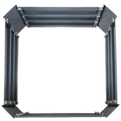 Budget 🥰 Sunnydaze Decor Sunnydaze Corrugated Galvanized Steel Raised Garden Bed for Plants, Vegetables, and Flowers - 24" Square x 11.75" H - Dark Gray 👍 -Planters Sales Store unnamed file 373