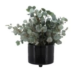 Hot Sale 👍 Sagebrook Home Set of 2 Lines Ceramic Footed Planters Black ✔️ -Planters Sales Store unnamed file 3730