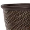Coupon ⌛ Suncast 1807J4 18 x 16.5 Inch Wicker Resin Large Indoor/Outdoor Dirt Pot Home Garden Planter for Flowers and Plants, Dark Brown 🔥