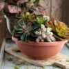 New ❤️ The HC Companies HC Companies GAB18000E35 18" Resin Garden Bowl Planter Pot, Terra Cotta Clay ⌛