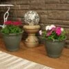 Best deal 🤩 Sunnydaze Decor Sunnydaze Studio Outdoor/Indoor High-Fired Glazed UV- and Frost-Resistant Ceramic Flower Planters with Drainage Holes - 11" Diameter - Gray - 2-Pack 🎁 -Planters Sales Store unnamed file 3798