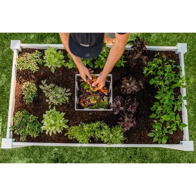 Best deal ๐คฉ 22" Vinyl Keyhole Rectangular Garden Bed White - Vita ๐ 4 Best deal ๐คฉ 22" Vinyl Keyhole Rectangular Garden Bed White - Vita ๐ - Image 2