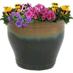 Flash Sale 🛒 Sunnydaze Decor Sunnydaze Studio Outdoor/Indoor High-Fired Glazed UV- and Frost-Resistant Ceramic Planter with Drainage Holes - 15" Diameter - Forest Lake Green 😀 11 Flash Sale 🛒 Sunnydaze Decor Sunnydaze Studio Outdoor/Indoor High-Fired Glazed UV- and Frost-Resistant Ceramic Planter with Drainage Holes - 15" Diameter - Forest Lake Green 😀 -Planters Sales Store unnamed file 3840