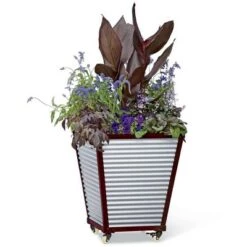 Flash Sale ❤️ Galvanized Self-Watering Planter Square, Short - Gardener's Supply Company 😍 -Planters Sales Store unnamed file 3853
