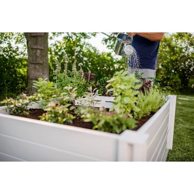 Best deal ๐คฉ 22" Vinyl Keyhole Rectangular Garden Bed White - Vita ๐ 7 Best deal ๐คฉ 22" Vinyl Keyhole Rectangular Garden Bed White - Vita ๐ - Image 5