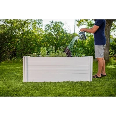 Best deal ๐คฉ 22" Vinyl Keyhole Rectangular Garden Bed White - Vita ๐ 8 Best deal ๐คฉ 22" Vinyl Keyhole Rectangular Garden Bed White - Vita ๐ - Image 6