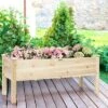 Deals 👏 Costway Raised Garden Bed Elevated Planter Box Wood for Vegetable Flower Herb 🌟 -Planters Sales Store unnamed file 388