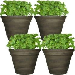 Coupon 🎁 Sunnydaze Decor Sunnydaze Indoor/Outdoor Patio, Garden, or Porch Weather-Resistant Double-Walled Franklin Flower Pot Planter - 20" - Sable Finish - 4pk 😀 9 Coupon 🎁 Sunnydaze Decor Sunnydaze Indoor/Outdoor Patio, Garden, or Porch Weather-Resistant Double-Walled Franklin Flower Pot Planter - 20" - Sable Finish - 4pk 😀 -Planters Sales Store unnamed file 3884