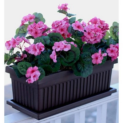 Wholesale 🎁 The HC Companies HC Companies VNP30000E21 30-Inch Fluted Plastic Venetian Flower Box for Flowers, Vegetables, or Succulents, Chocolate ⌛ 3 Wholesale 🎁 The HC Companies HC Companies VNP30000E21 30-Inch Fluted Plastic Venetian Flower Box for Flowers, Vegetables, or Succulents, Chocolate ⌛