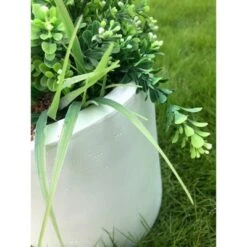 Brand new 🛒 Kante Lightweight Concrete Modern Cylinder Outdoor Planter Pure White - Rosemead Home & Garden, Inc. 🛒 -Planters Sales Store unnamed file 3950