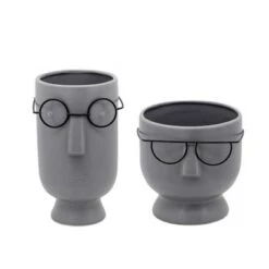 Brand new π― Face with Glasses Planter - Sagebrook Home Gray π₯° 9 Brand new π― Face with Glasses Planter - Sagebrook Home Gray π₯° -Planters Sales Store unnamed file 3974