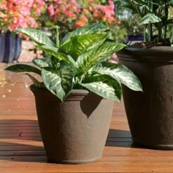 Cheapest 😀 Sunnydaze Decor Sunnydaze Indoor/Outdoor Patio, Garden, or Porch Weather-Resistant Double-Walled Anjelica Flower Pot Planter - 16" - Rust Finish - 4pk 😀 -Planters Sales Store unnamed file 4011