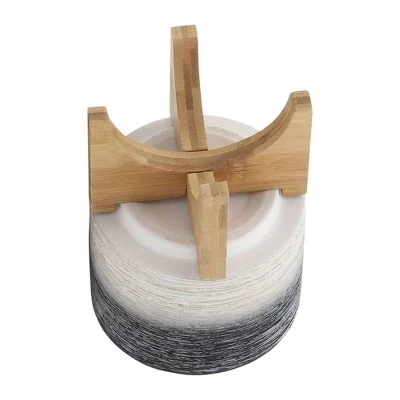 Outlet ๐ฅ Ceramic Planter on Wooden Stand Gray to White - Sagebrook Home ๐งจ 6 Outlet ๐ฅ Ceramic Planter on Wooden Stand Gray to White - Sagebrook Home ๐งจ - Image 4