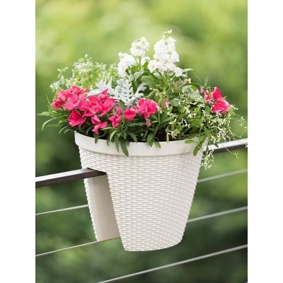 Flash Sale ๐ Weave Round Railing Planter, 11 Inch - Gardener's Supply Company ๐ 4 Flash Sale ๐ Weave Round Railing Planter, 11 Inch - Gardener's Supply Company ๐ - Image 2