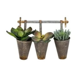 Cheap 🔔 Metal Wall Rack with 3 Tin Pots - 3R Studios 👍 -Planters Sales Store unnamed file 4126