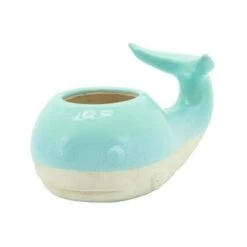 Discount 💯 5" Ceramic Whale Planter - Sagebrook Home Green 🔔 -Planters Sales Store unnamed file 4142