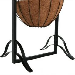 Best reviews of 🛒 Sunnydaze Decor Sunnydaze Indoor/Outdoor Iron Construction Decorative Welcome Sign and Coco Grass Liner Hanging Basket Planter Stand - 48" H - Black ⌛ -Planters Sales Store unnamed file 4176