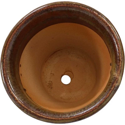 Buy 🧨 Sunnydaze Decor Sunnydaze Studio Outdoor/Indoor UV- and Frost-Resistant Ceramic Planter with Drainage Holes - 11" Diameter - Forest Lake Green - 2-Pack ✔️ 5 Buy 🧨 Sunnydaze Decor Sunnydaze Studio Outdoor/Indoor UV- and Frost-Resistant Ceramic Planter with Drainage Holes - 11" Diameter - Forest Lake Green - 2-Pack ✔️ - Image 4