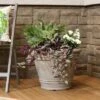 Best Sale 🔔 Sunnydaze Decor Sunnydaze Franklin Polyresin Outdoor/Indoor Unbreakable UV-Resistant Flower Pot Planter - 20" Diameter - Beige ❤️ -Planters Sales Store unnamed file 4277