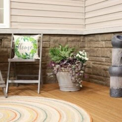 Best Sale 🔔 Sunnydaze Decor Sunnydaze Franklin Polyresin Outdoor/Indoor Unbreakable UV-Resistant Flower Pot Planter - 20" Diameter - Beige ❤️ -Planters Sales Store unnamed file 4280