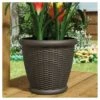 Budget 🌟 Willow Resin Wicker Decorative Planter - 2 Pack - Suncast ❤️