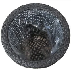 Deals 🌟 Sunnydaze Decor Sunnydaze Round Indoor Polyrattan Planters with Attached Clear Polypropylene Liner 14.5" Diameter x 15" H and 11.75" Diameter x 12" H - Black 2-Piece ✔️ -Planters Sales Store unnamed file 4358