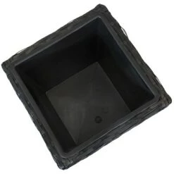 Coupon 😀 Sunnydaze Decorative Square Polyrattan Basket-Style Planters - 9", 11.5", and 14.75" Square - Black - 3-Piece Set ✨ -Planters Sales Store unnamed file 4410