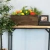 Coupon ⌛ Sunnydaze Decor Sunnydaze Rectangle Decorative Indoor/Outdoor Flower and Succulent Planter Box with Handles - 20.75" W x 8.25" D x 7.75" H - Acacia Wood 🎉
