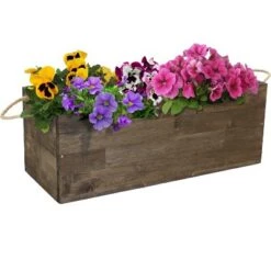 Coupon ⌛ Sunnydaze Decor Sunnydaze Rectangle Decorative Indoor/Outdoor Flower and Succulent Planter Box with Handles - 20.75" W x 8.25" D x 7.75" H - Acacia Wood 🎉 -Planters Sales Store unnamed file 4423