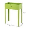 Brand new 🎁 Costway 24'' x12'' Outdoor Elevated Garden Plant Stand Raised Tall Flower Bed Box 🎁