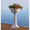 Best reviews of 🛒 32" Grecian Urn Tall Pedestal Planter - Bloem Black 🌟