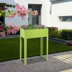 Brand new 🎁 Costway 24'' x12'' Outdoor Elevated Garden Plant Stand Raised Tall Flower Bed Box 🎁 -Planters Sales Store unnamed file 449