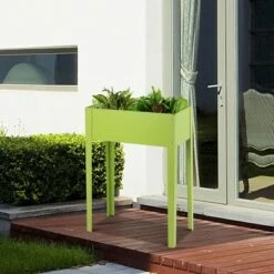 Brand new 🎁 Costway 24'' x12'' Outdoor Elevated Garden Plant Stand Raised Tall Flower Bed Box 🎁 -Planters Sales Store unnamed file 450