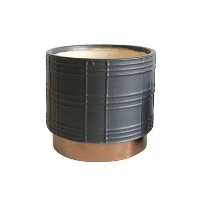 Cheap π Sagebrook Home Set of 2 Metallic Ceramic Planters Black β 3 Cheap π Sagebrook Home Set of 2 Metallic Ceramic Planters Black β