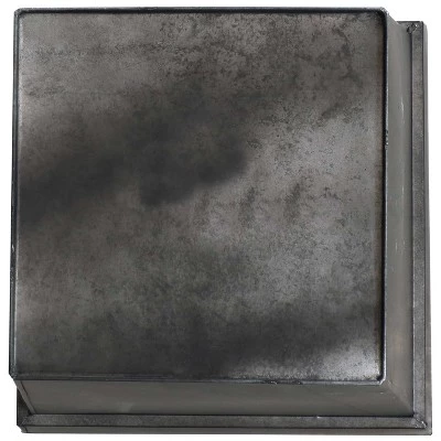 Deals โ๏ธ Sunnydaze Decor Sunnydaze Modern Decorative Square Indoor/Outdoor Galvanized Steel Flower Planter - 13.75" Square - Charcoal ๐ 4 Deals โ๏ธ Sunnydaze Decor Sunnydaze Modern Decorative Square Indoor/Outdoor Galvanized Steel Flower Planter - 13.75" Square - Charcoal ๐ - Image 2