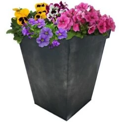 Deals โ๏ธ Sunnydaze Decor Sunnydaze Modern Decorative Square Indoor/Outdoor Galvanized Steel Flower Planter - 13.75" Square - Charcoal ๐ 9 Deals โ๏ธ Sunnydaze Decor Sunnydaze Modern Decorative Square Indoor/Outdoor Galvanized Steel Flower Planter - 13.75" Square - Charcoal ๐ -Planters Sales Store unnamed file 4546